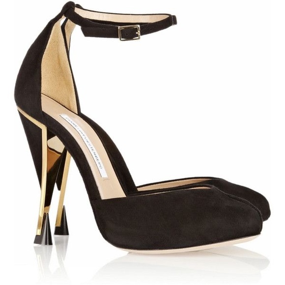 Diane von Furstenberg suede heels Lucette sz6M - Picture 7 of 9